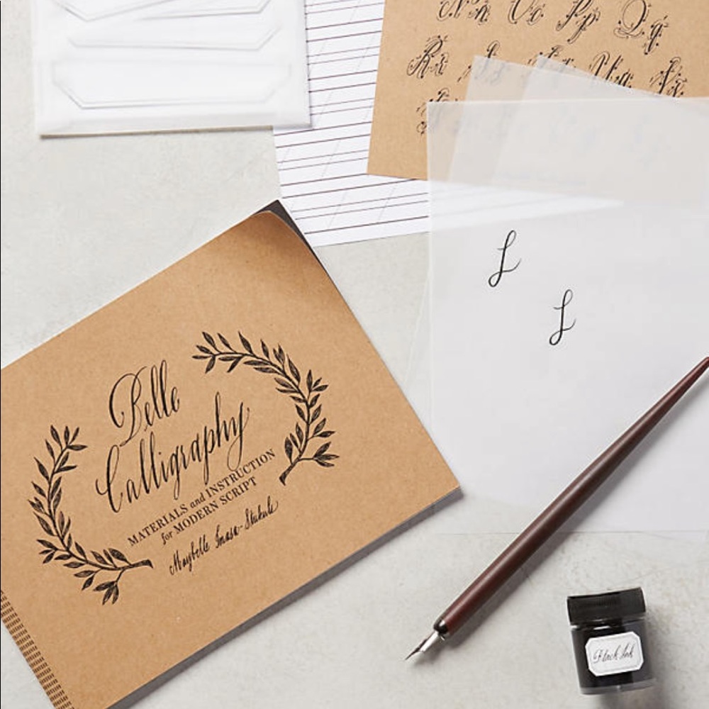 ANTROPOLOGIE CALLIGRAPHY STARTER KIT NEW SEALED